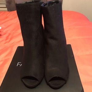 Fashionova Peep toe booties Brand new